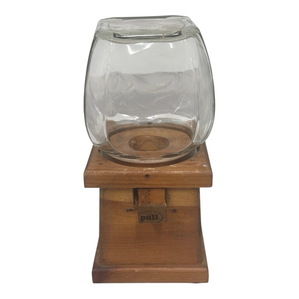 Vintage Knock On Wood Core Wood Gumball Machine Made in USA - Picture 3 of 10